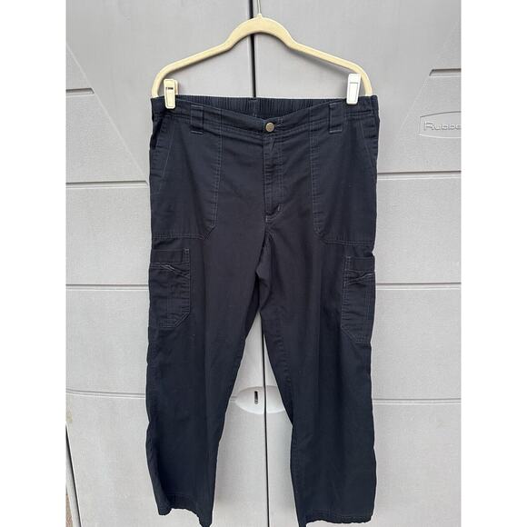 Carhartt Ripstop Cargo Utility Workwear Pants Black Size Large Camping Hiking - Picture 3 of 10